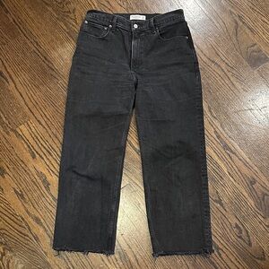 Abercrombie & Fitch Women’ Black The 90’s Relaxed High Rise Jeans Size 30s